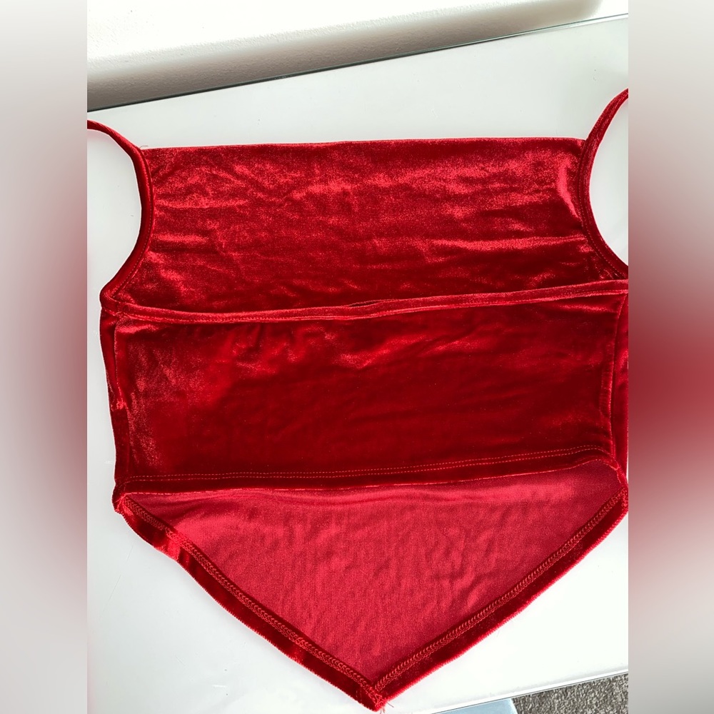 Red Velvet Top - Picture 2 of 4